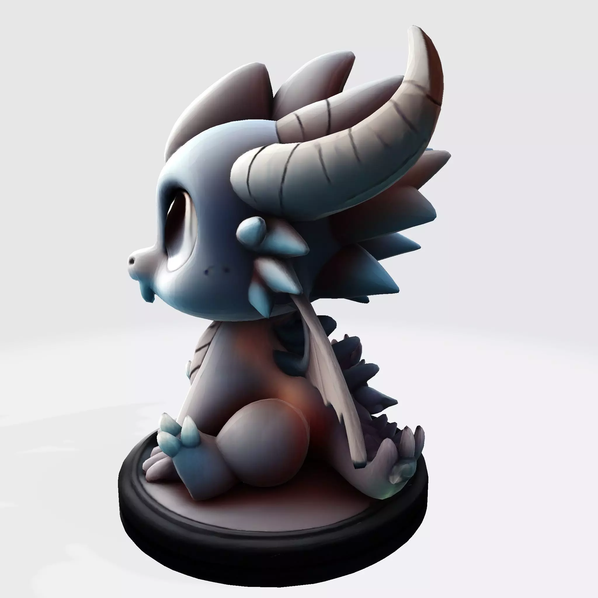 Premium 3D Printable Model Baby Dragon Cartoon 3D print model_5