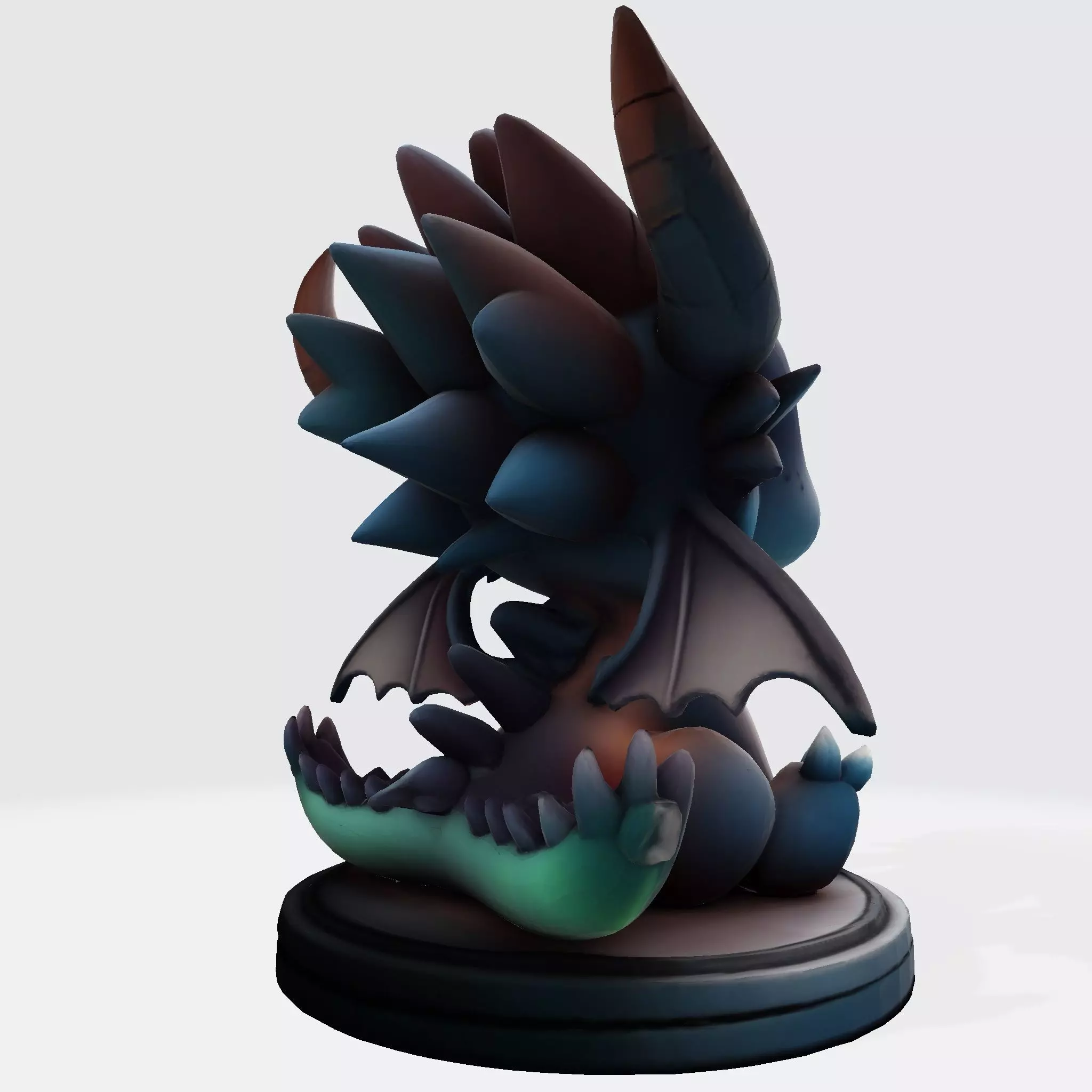 Premium 3D Printable Model Baby Dragon Cartoon 3D print model_4