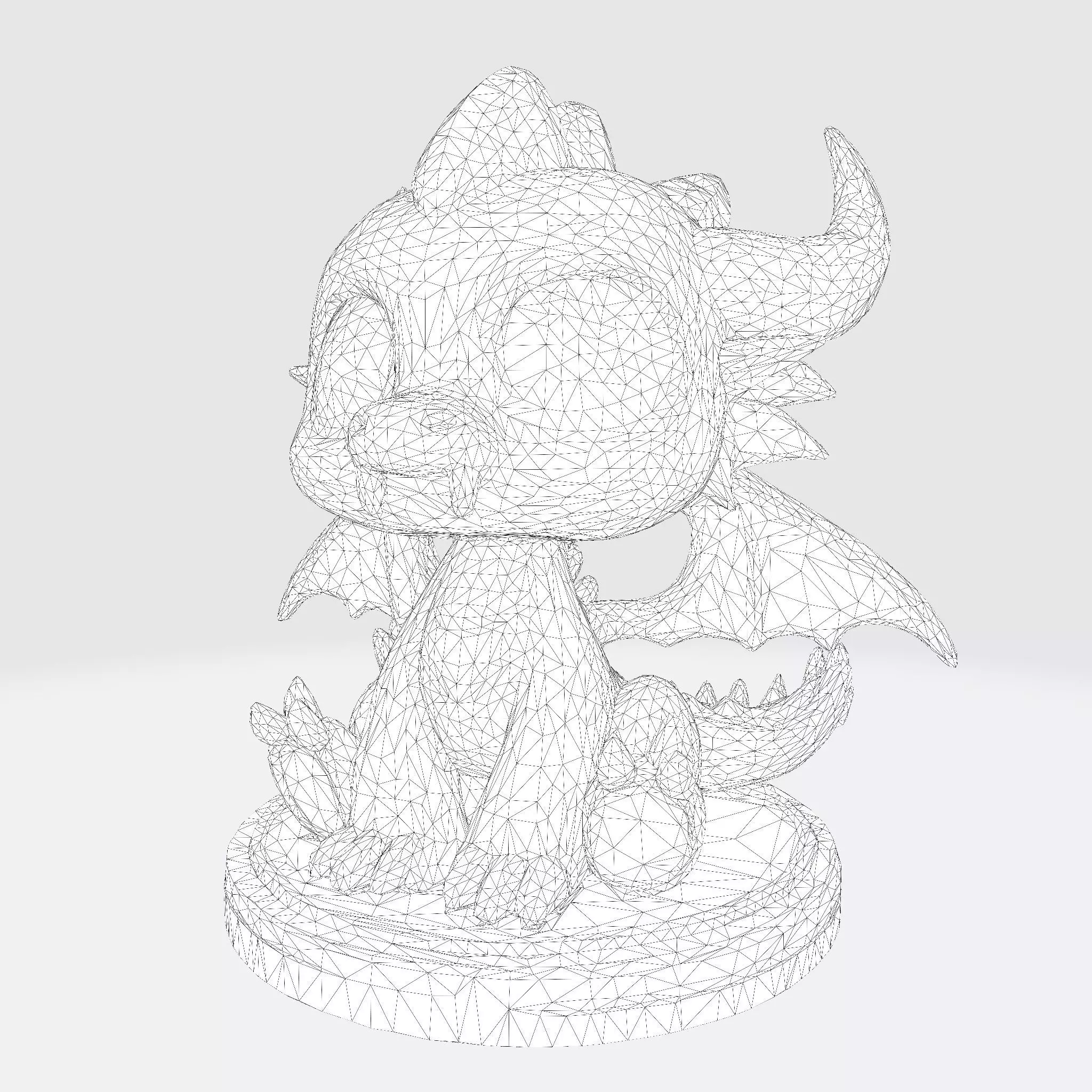 Premium 3D Printable Model Baby Dragon Cartoon 3D print model_8