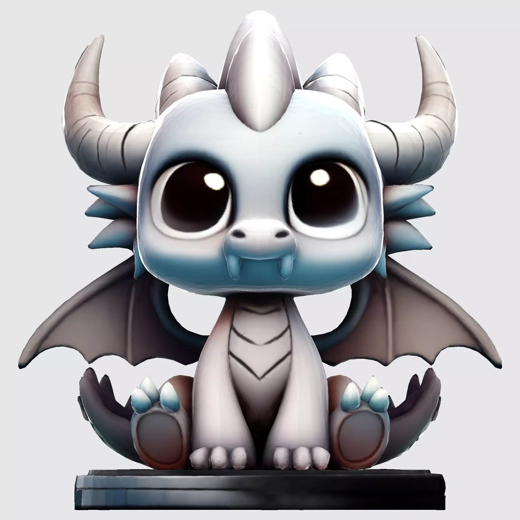 Premium 3D Printable Model Baby Dragon Cartoon 3D print model_9