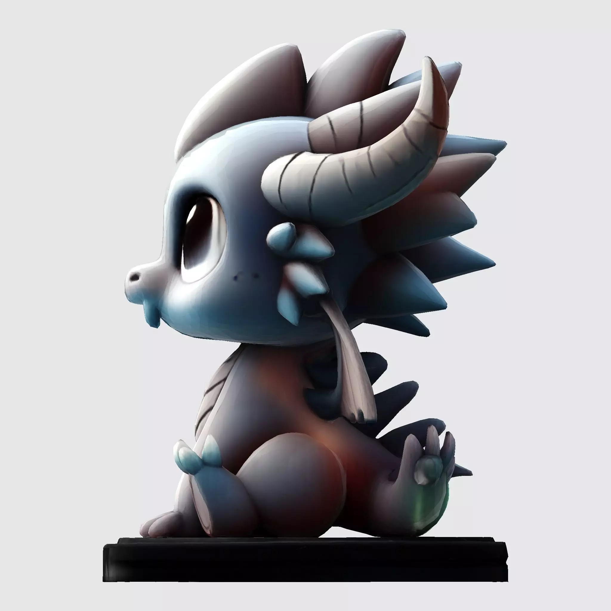 Premium 3D Printable Model Baby Dragon Cartoon 3D print model_10