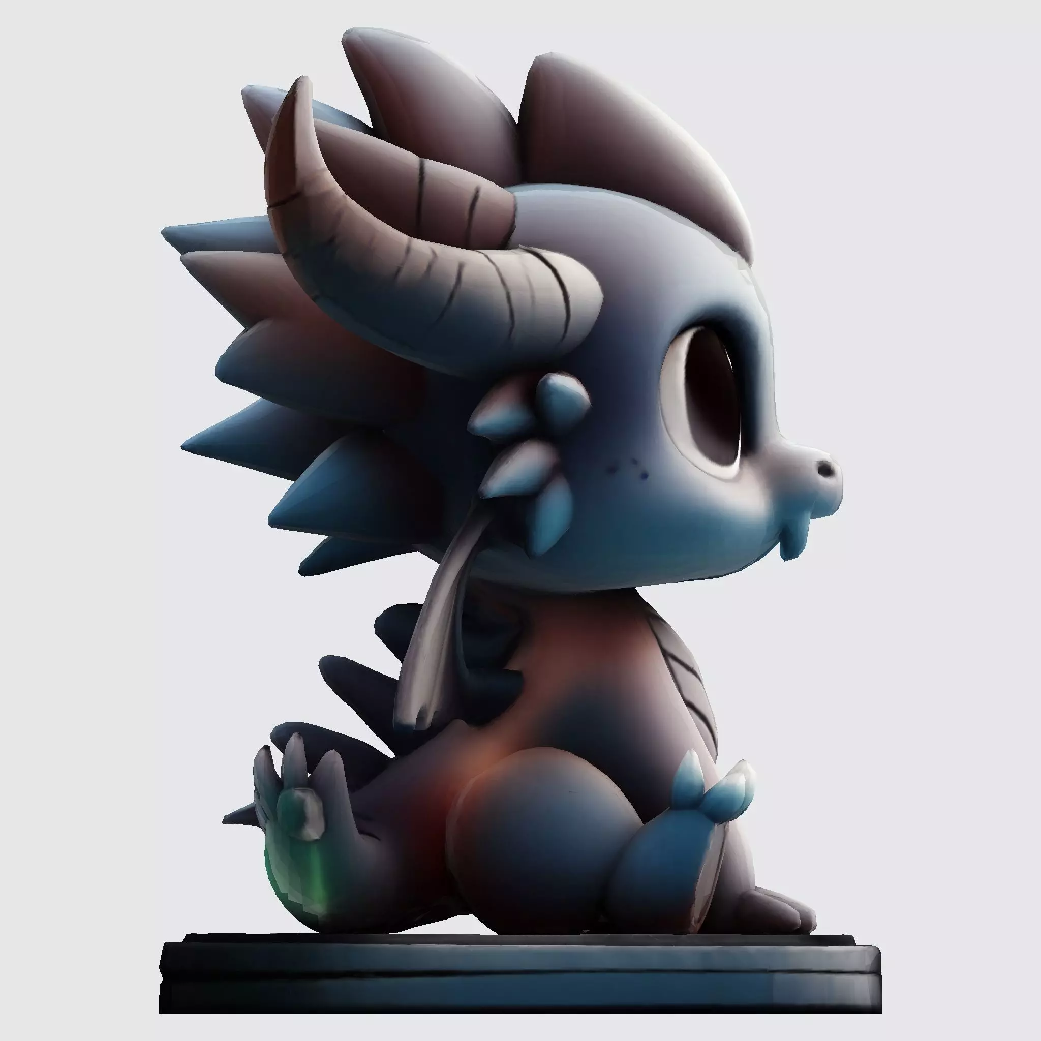 Premium 3D Printable Model Baby Dragon Cartoon 3D print model_12