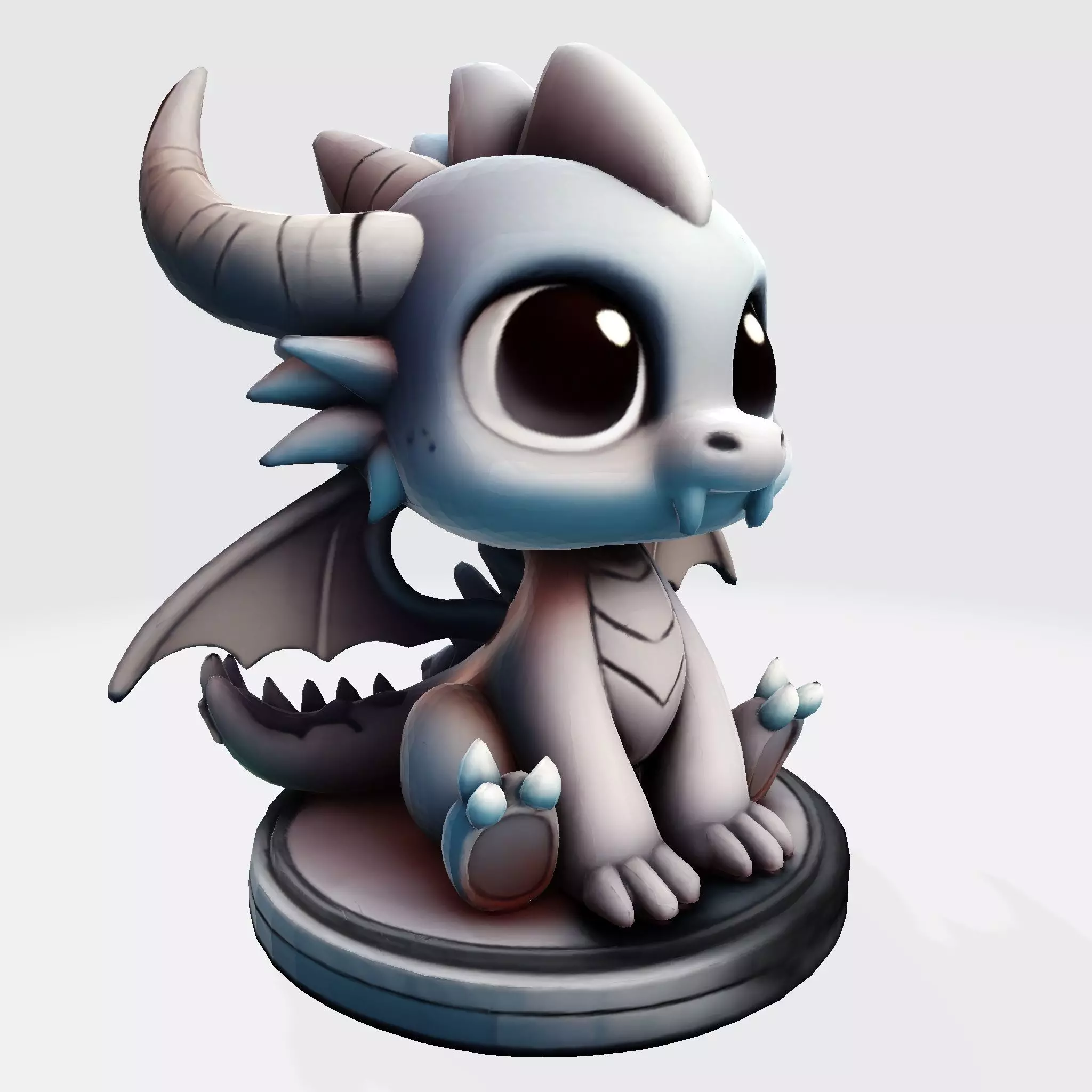 Premium 3D Printable Model Baby Dragon Cartoon 3D print model_1