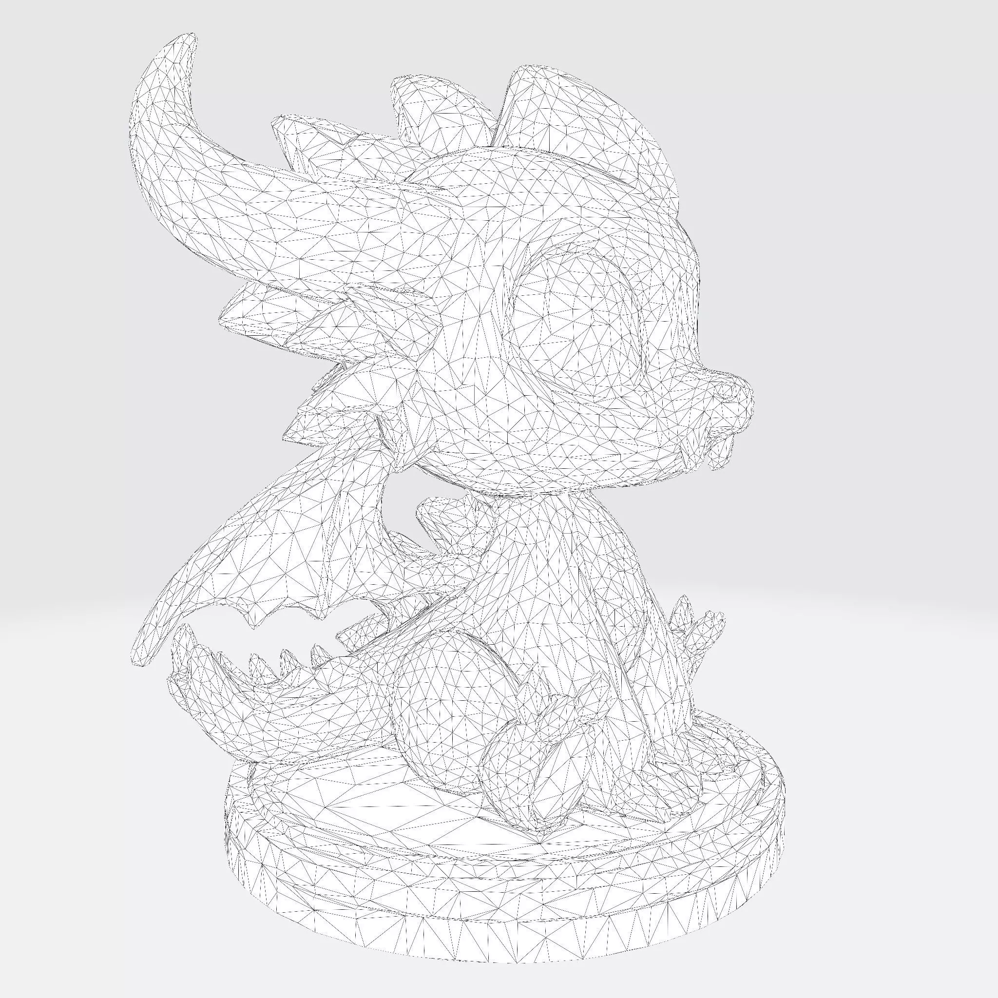 Premium 3D Printable Model Baby Dragon Cartoon 3D print model_7
