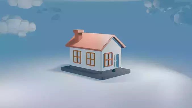 Pack de casas minimalistas de baja poligonizacion 3 casas 