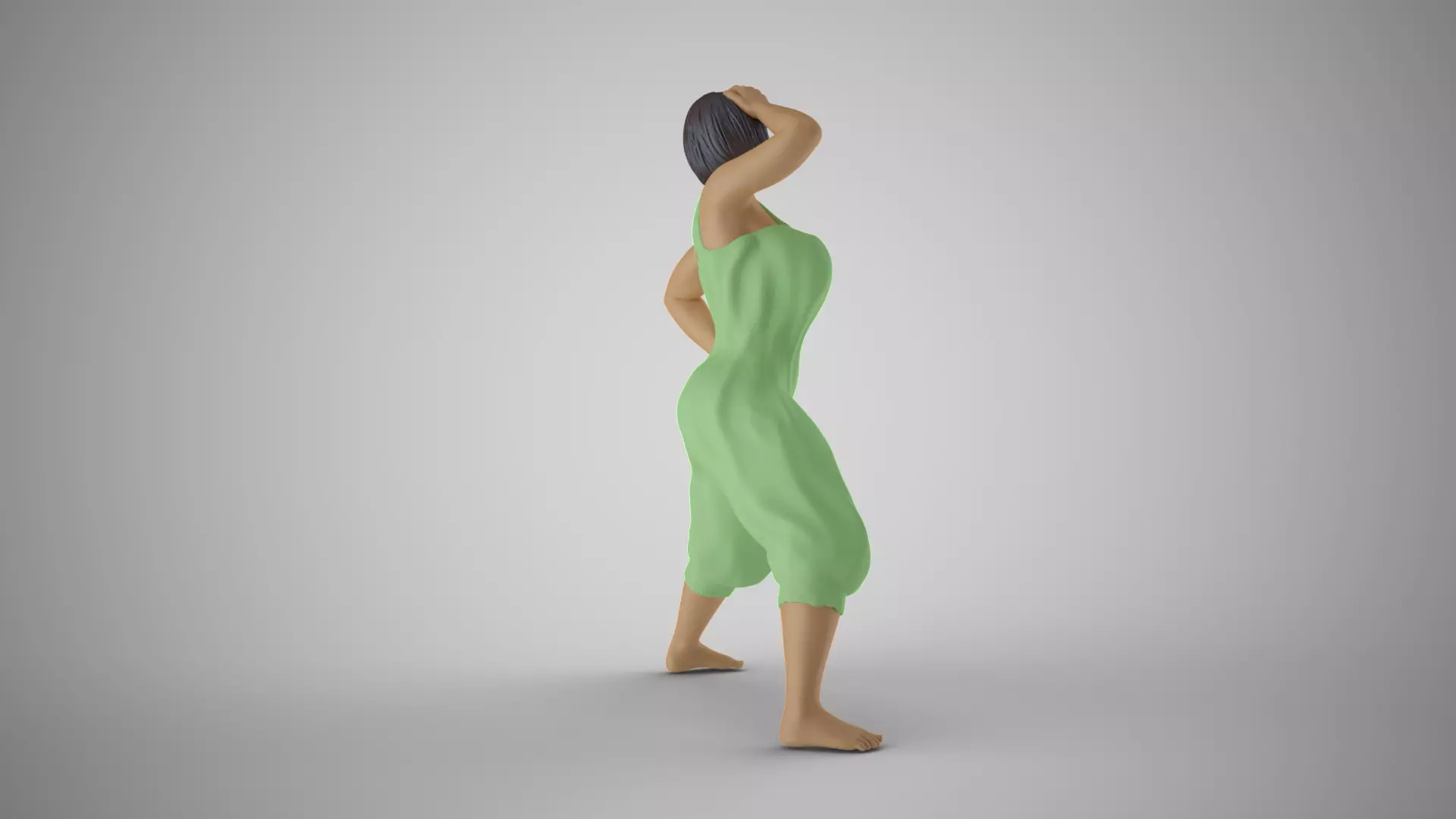 Female Purpose Frame Pose 3D print model_5