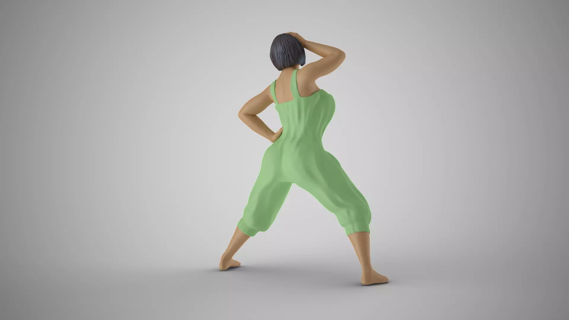 Female Purpose Frame Pose 3D print model_6