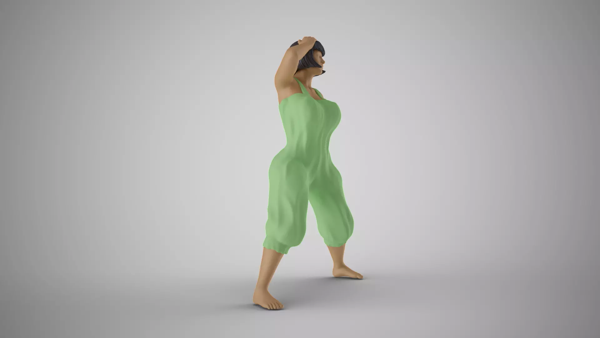 Female Purpose Frame Pose 3D print model_4