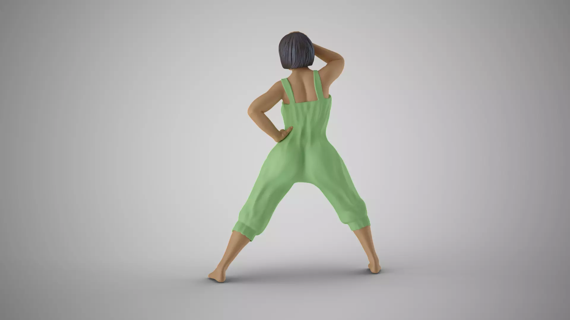 Female Purpose Frame Pose 3D print model_7