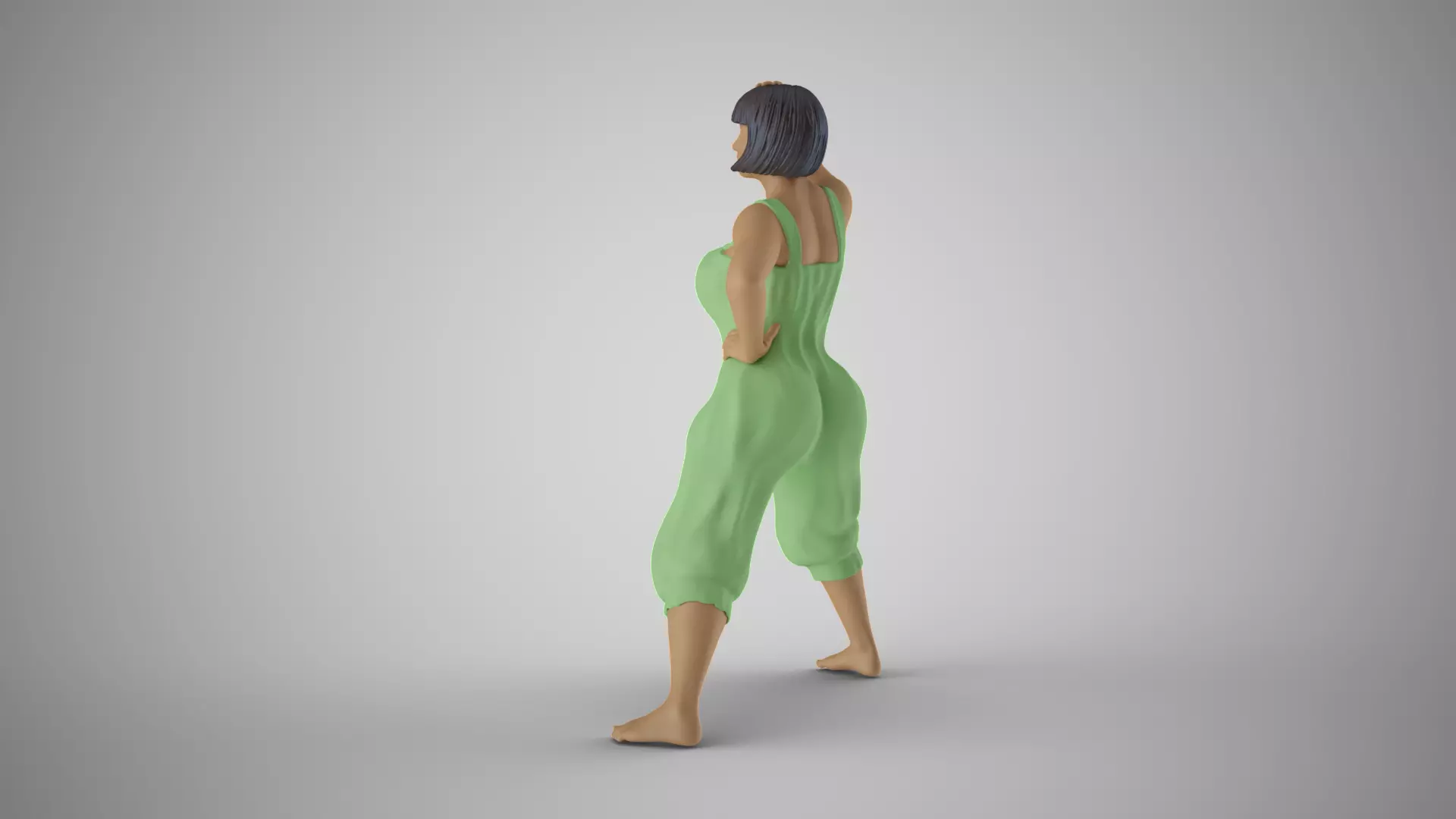Female Purpose Frame Pose 3D print model_8