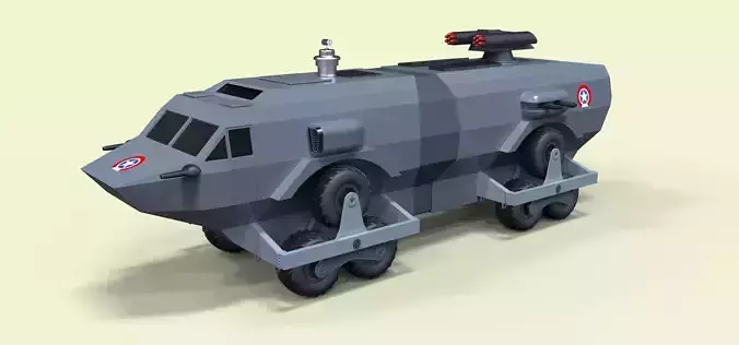 Landmaster from Damnation Alley 3D model