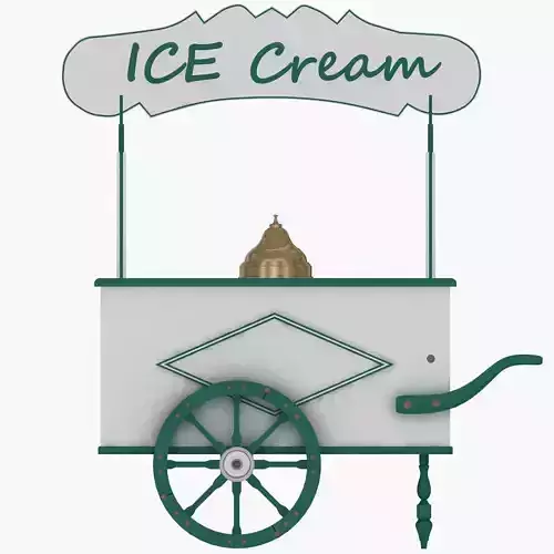 Old Ice Cream Cart