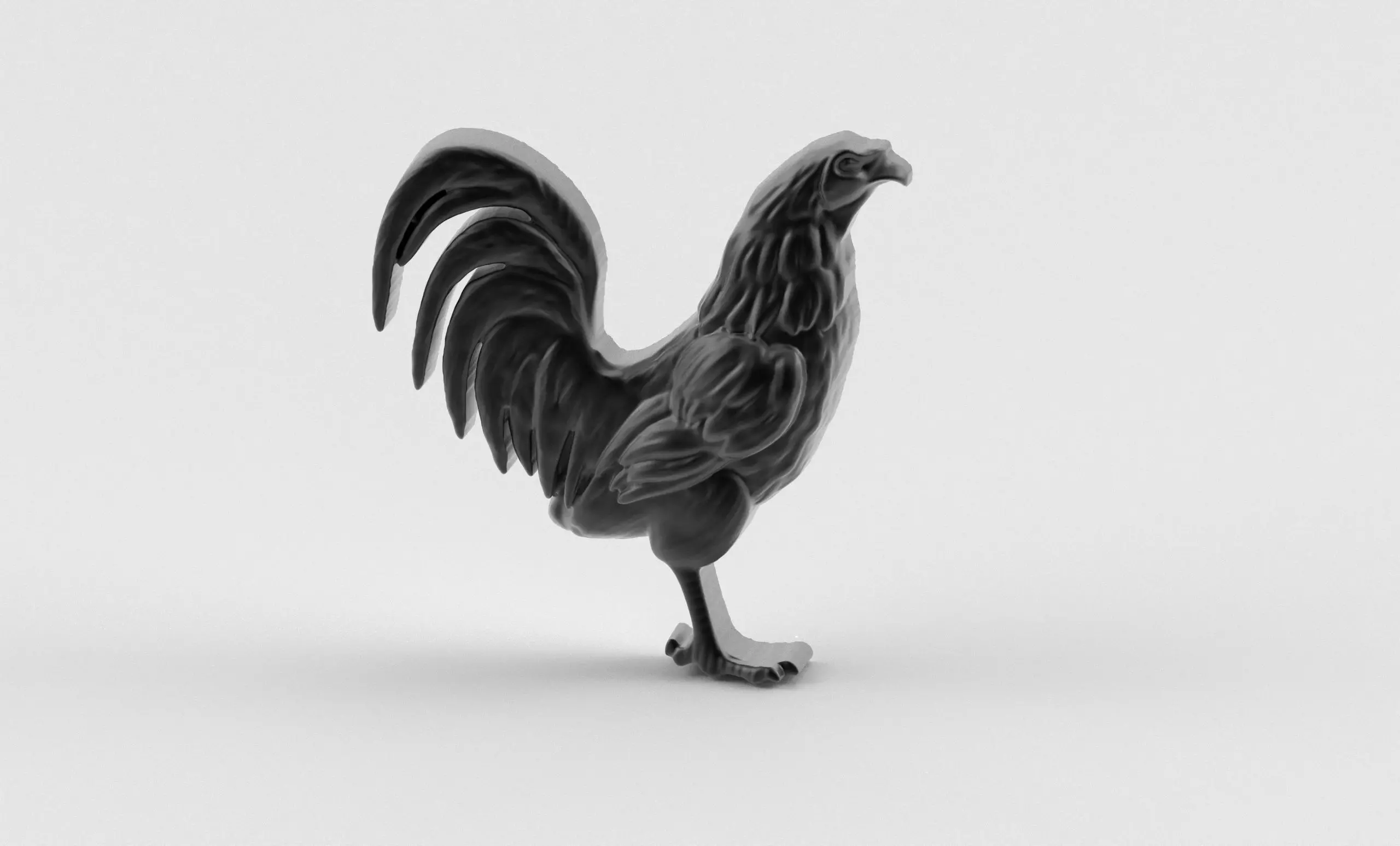 Warrior Rooster Pendant - Fierce by Nature 3D print model