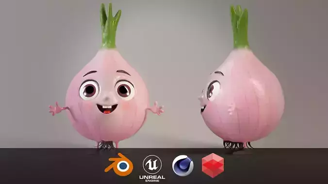 Onion Vegetable Character Mascot