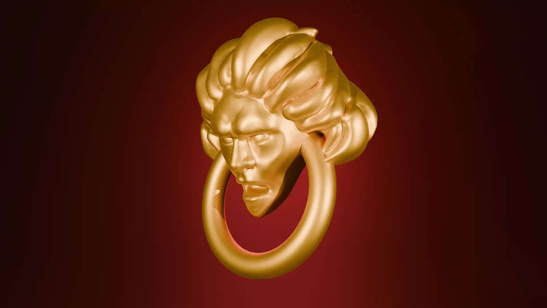 Kassandra Medusa brooch 3D print model_1