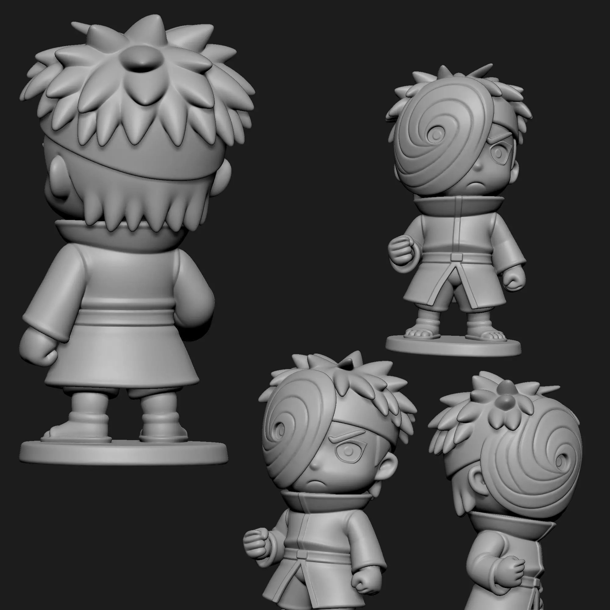 Naruto Chibi Character Set 3D Printable Collection _23