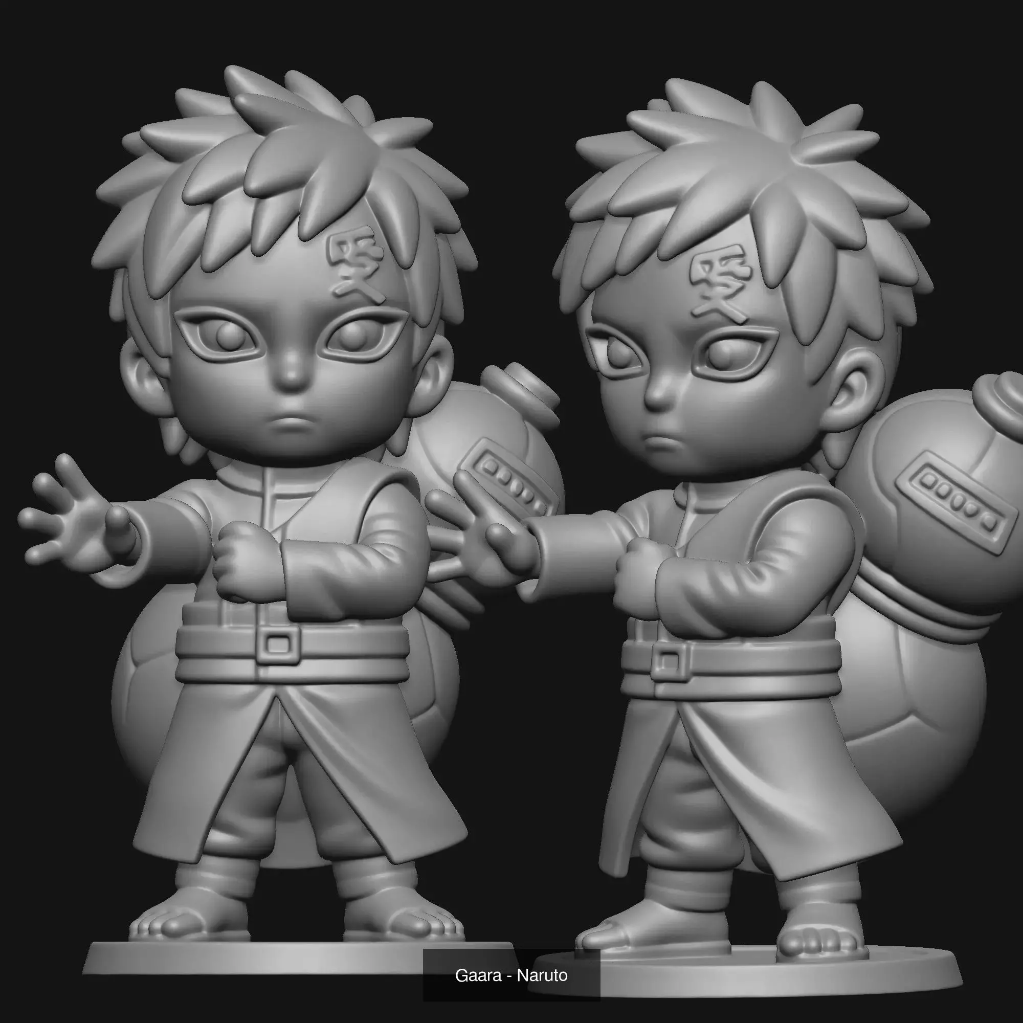 Naruto Chibi Character Set 3D Printable Collection _11