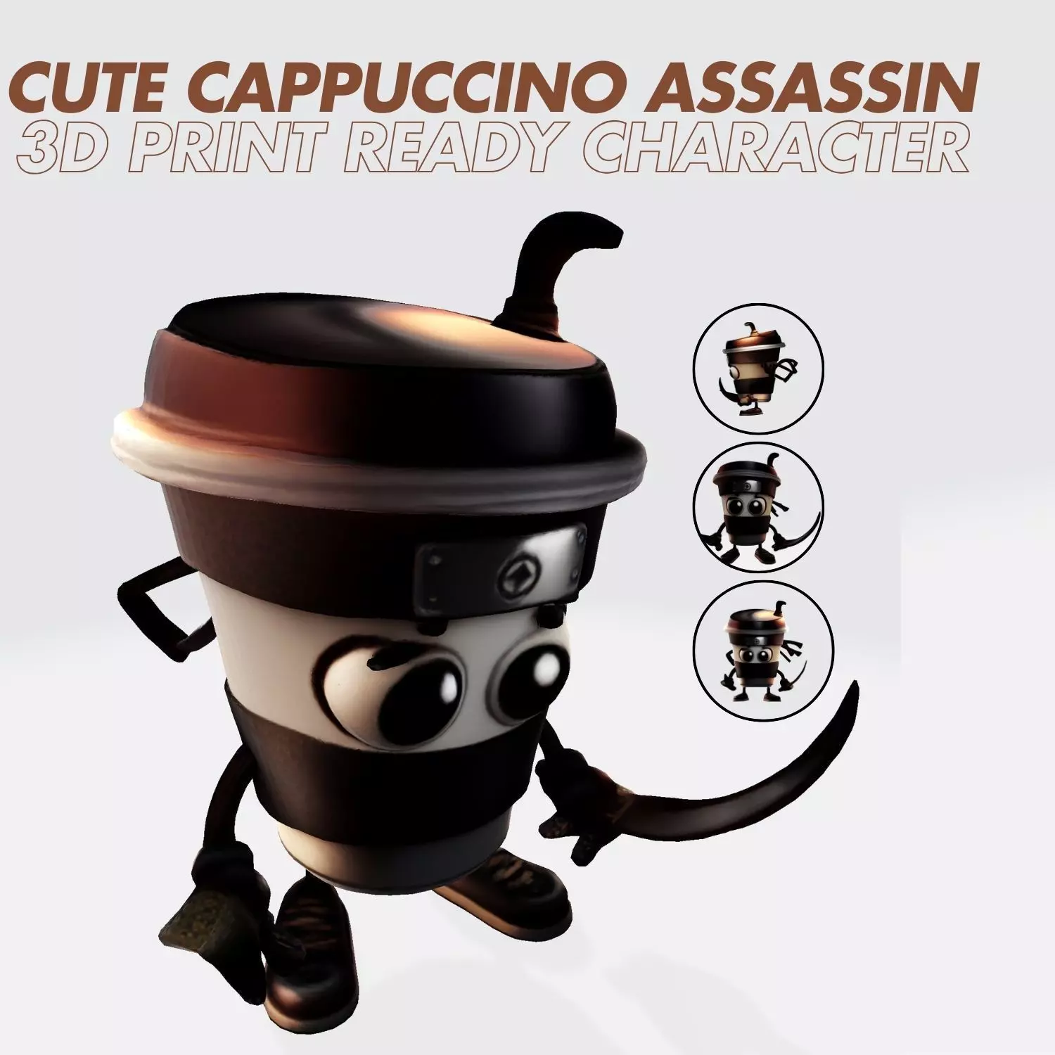The 3D Cute Creatures Collection 18 Print Game Asset Bundle _14