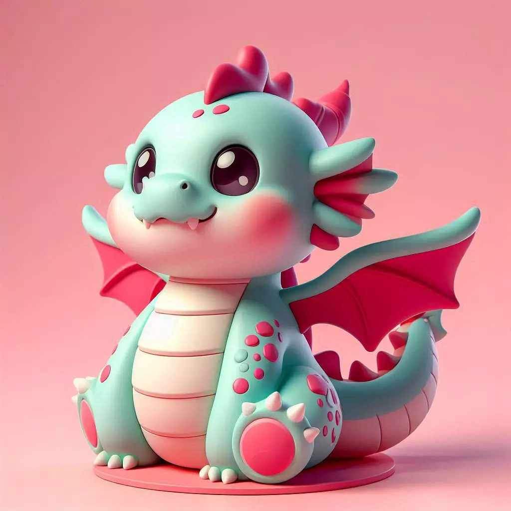 The 3D Cute Creatures Collection 18 Print Game Asset Bundle _28