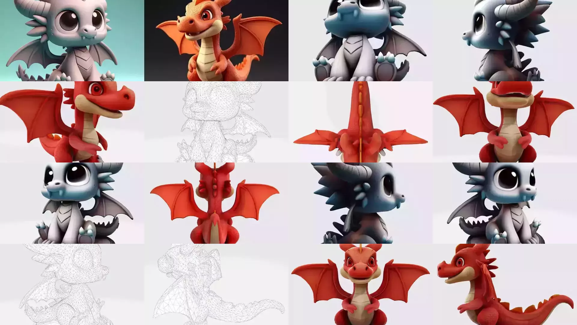 The 3D Cute Creatures Collection 18 Print Game Asset Bundle _1