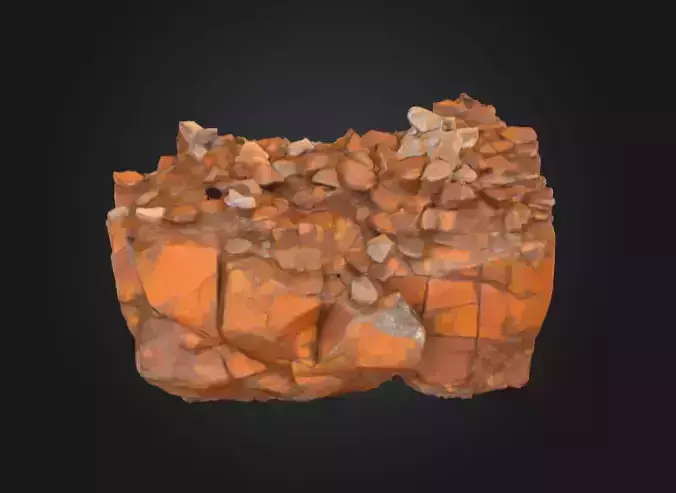Sunlit Canyon Rocks Hill Texture