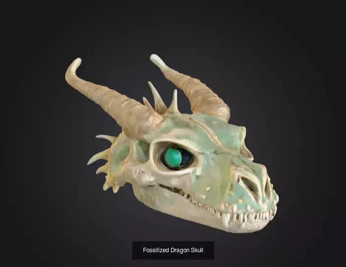 Haunted Skulls and Mystical Relics Pack 3D Model Collection_5