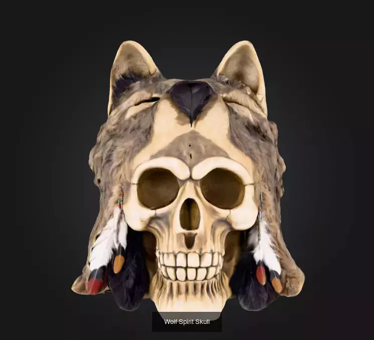 Haunted Skulls and Mystical Relics Pack 3D Model Collection_6