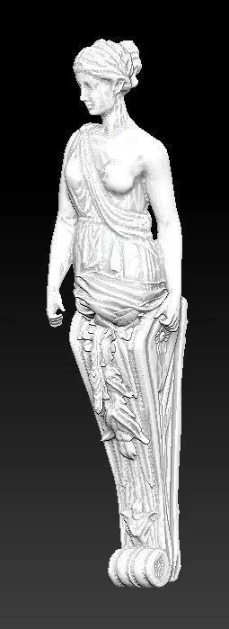 woman corbel 3D print model