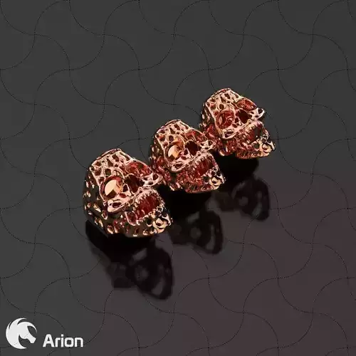 skull heads for cord bracelet