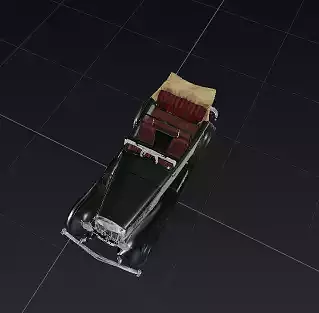 5 in 1 Classic Cars Collection  Game Ready 3D Models Low-poly 3D model 7