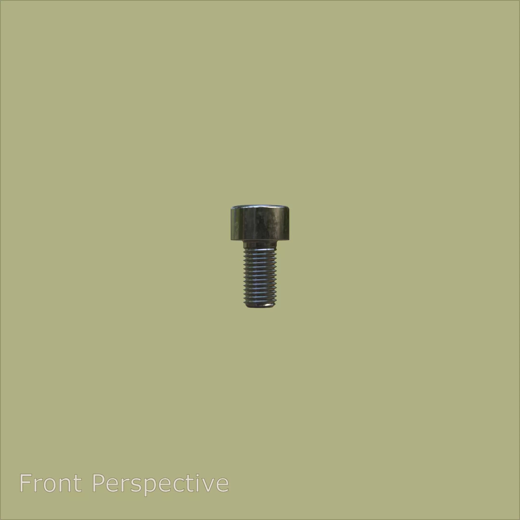 Steel Stained M4 Torx T20 Cap Bolt with PBR 4K 3D model_1
