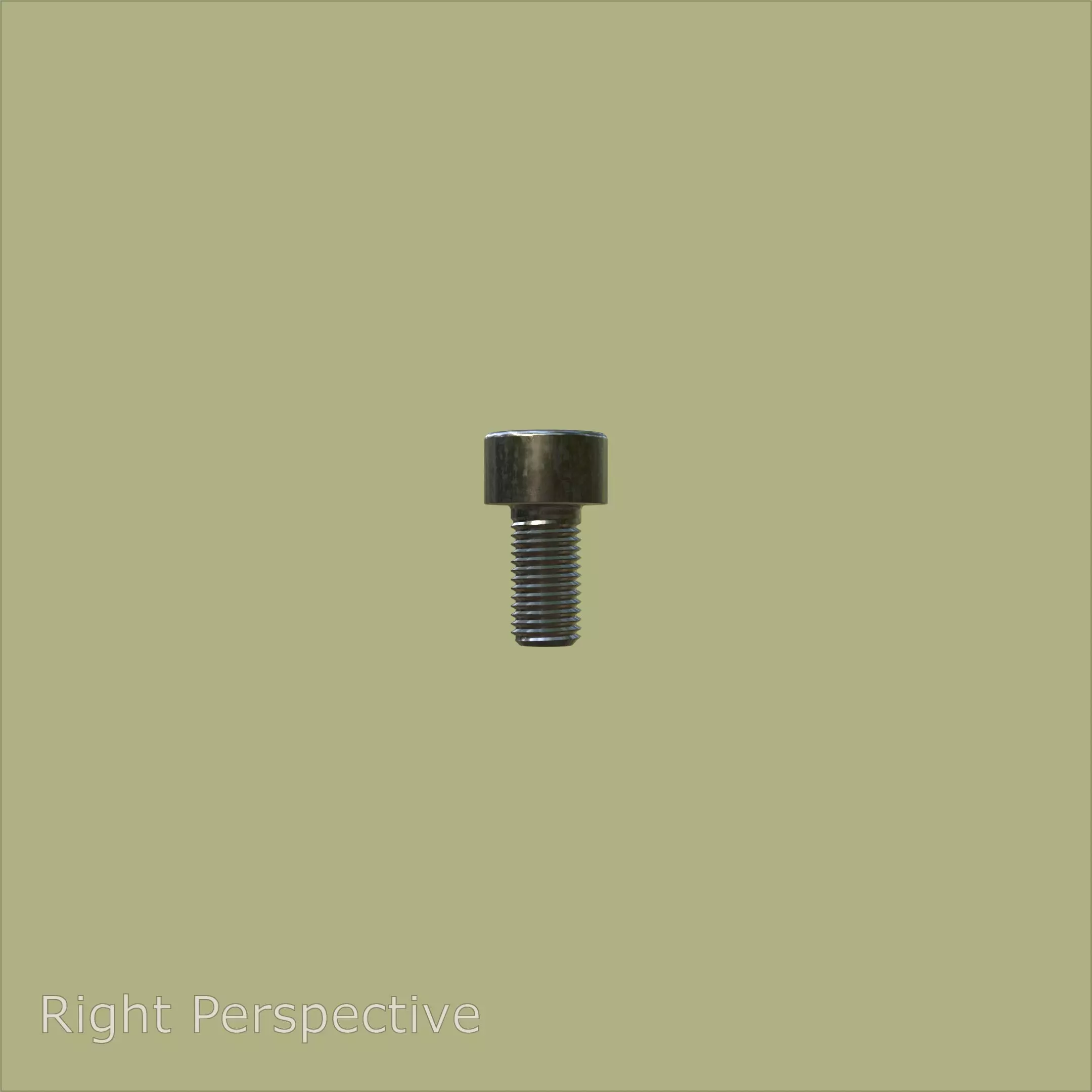 Steel Stained M4 Torx T20 Cap Bolt with PBR 4K 3D model_4