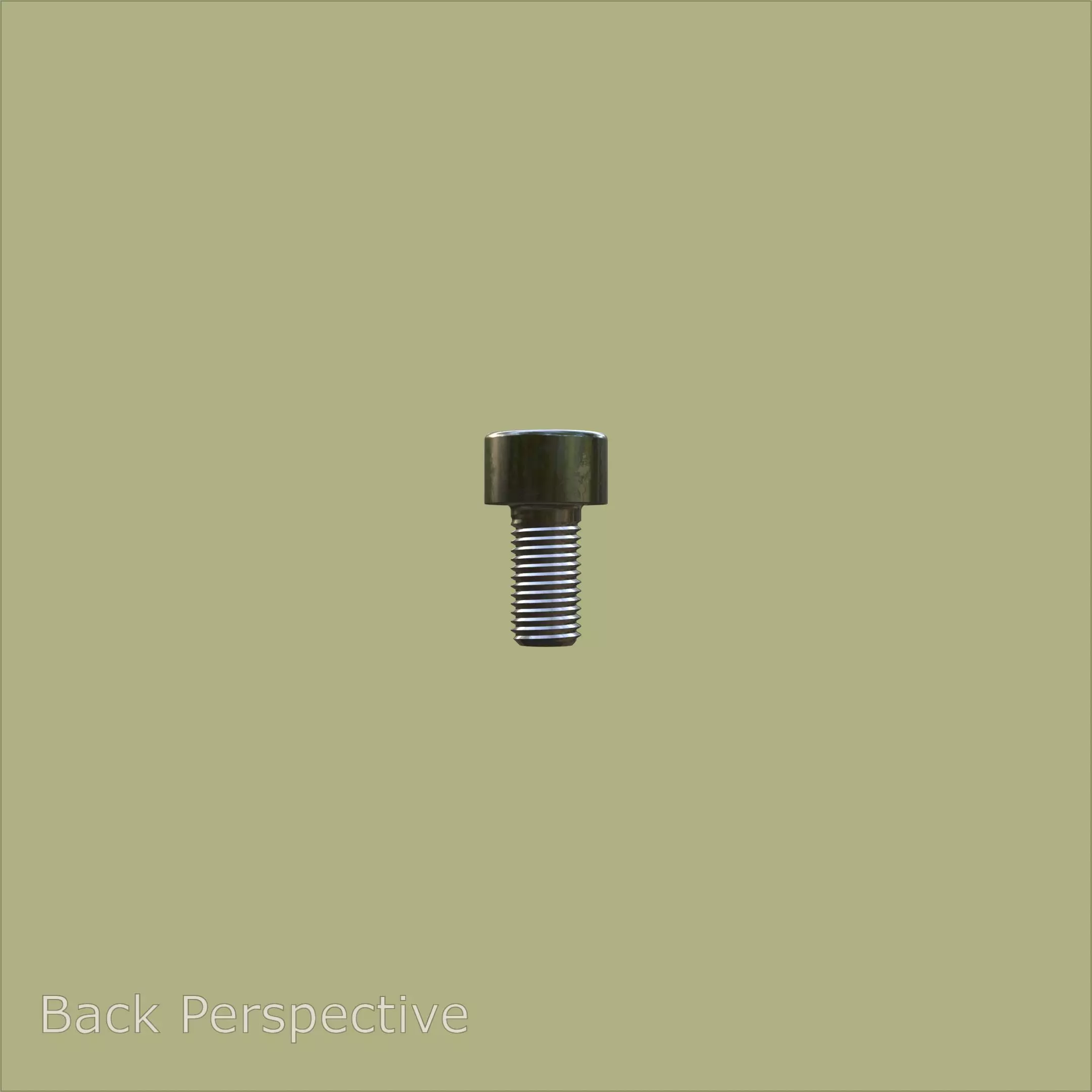 Steel Stained M4 Torx T20 Cap Bolt with PBR 4K 3D model_2