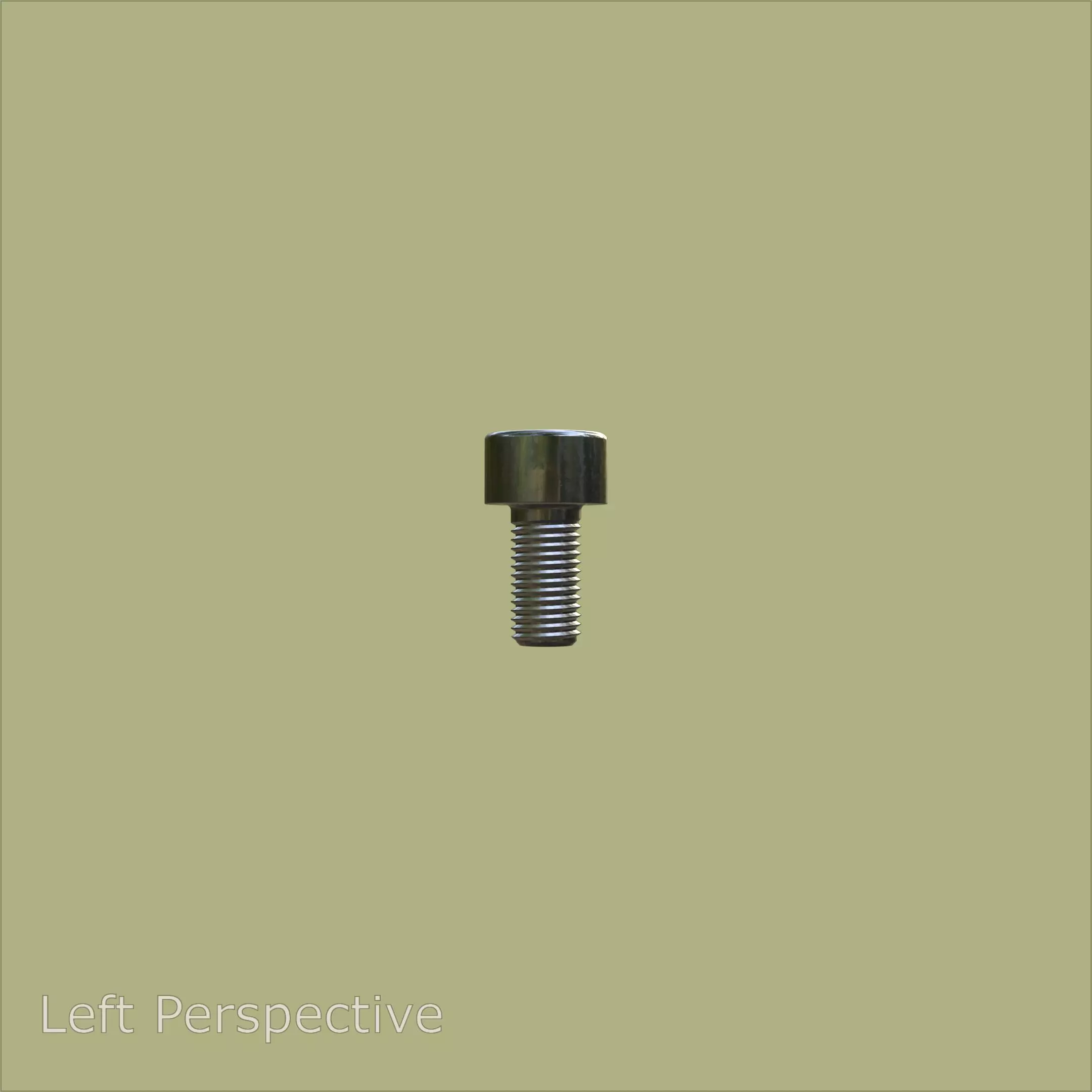 Steel Stained M4 Torx T20 Cap Bolt with PBR 4K 3D model_3