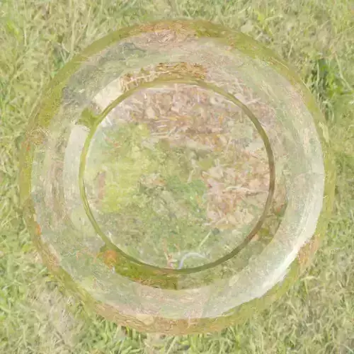 Porcelain bowl with color like tree leaf