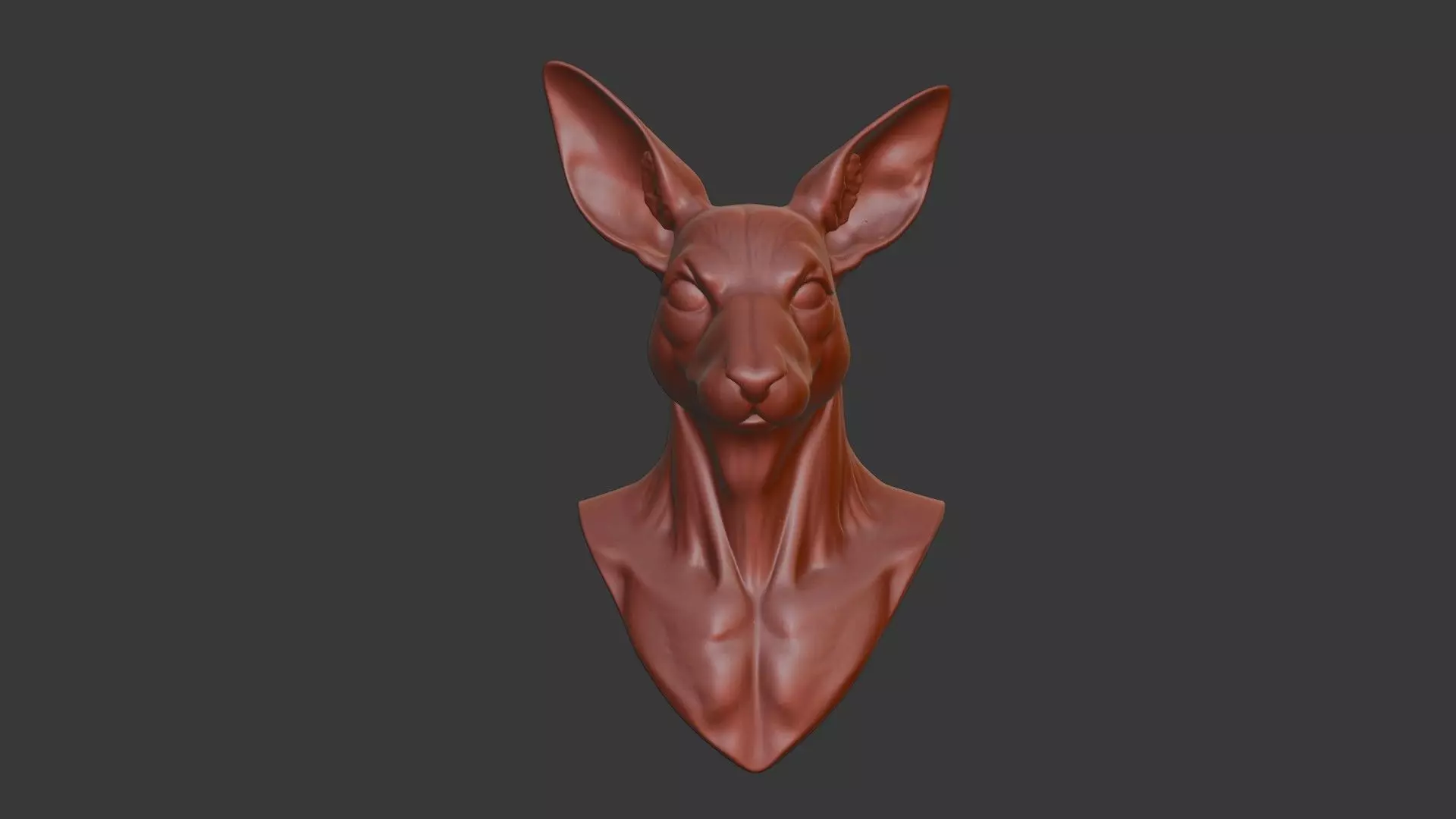 Caracal Bust 3D Model - STL Printable Wildlife Animal 3D print model_2