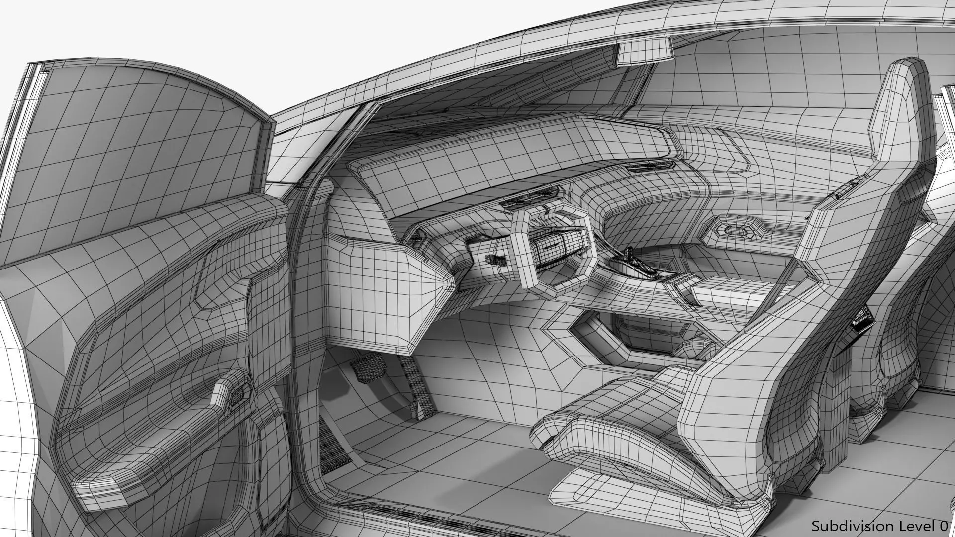 Futuristic Car Concept 3D model_33