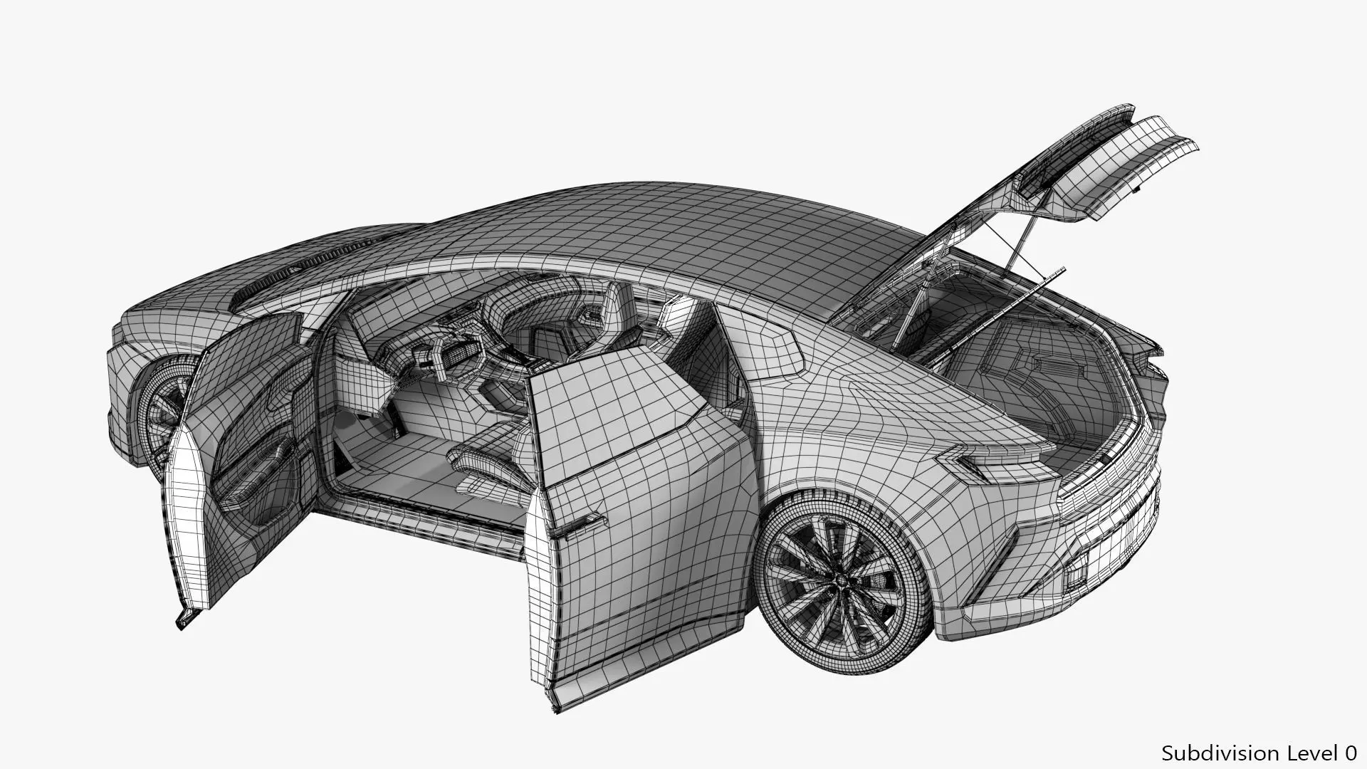 Futuristic Car Concept 3D model_31
