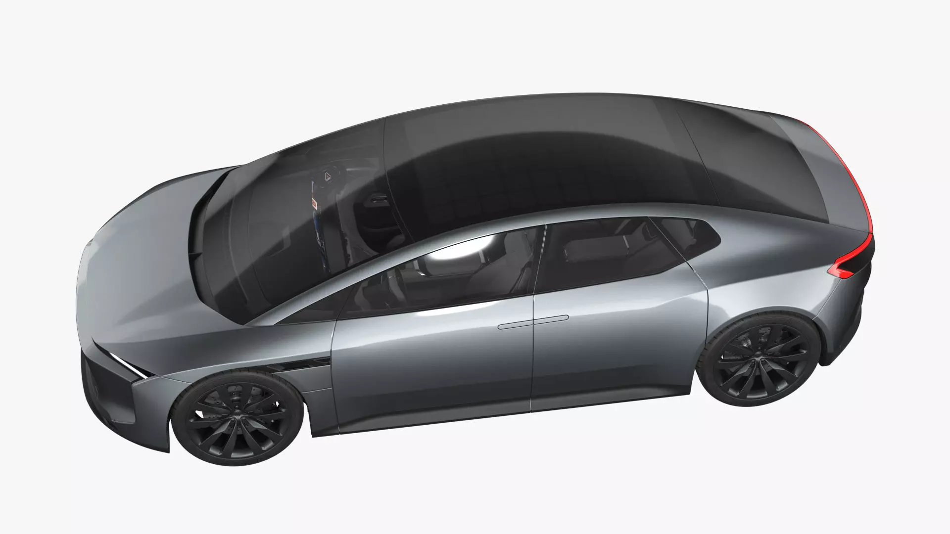 Futuristic Car Concept 3D model_3