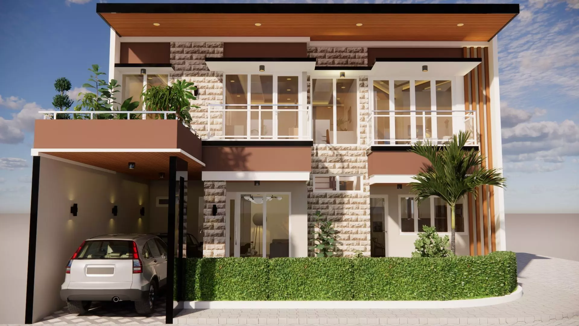 3D Home Exterior and Interior Design Package 1 3D model_0