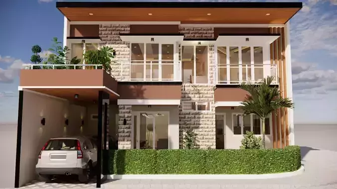 3D Home Exterior and Interior Design Package 1