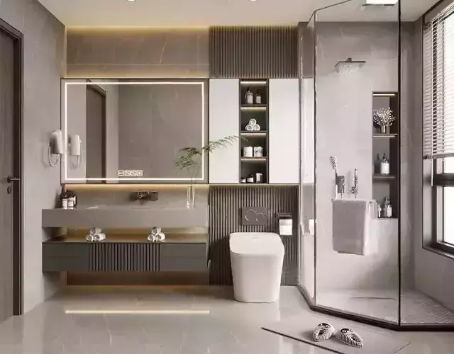 modern bathroom interior scenes