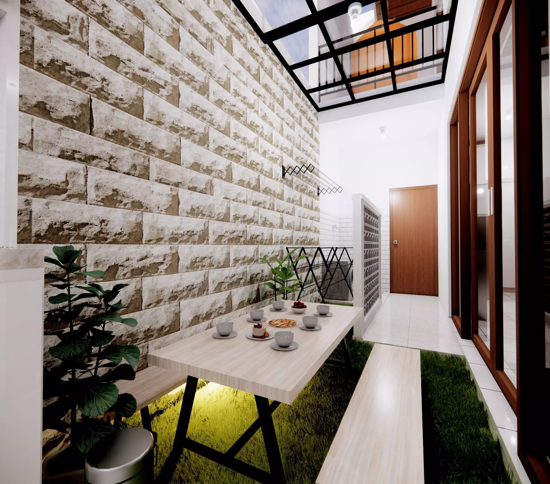 3D Home Exterior and Interior Design Package 2 3D model_11