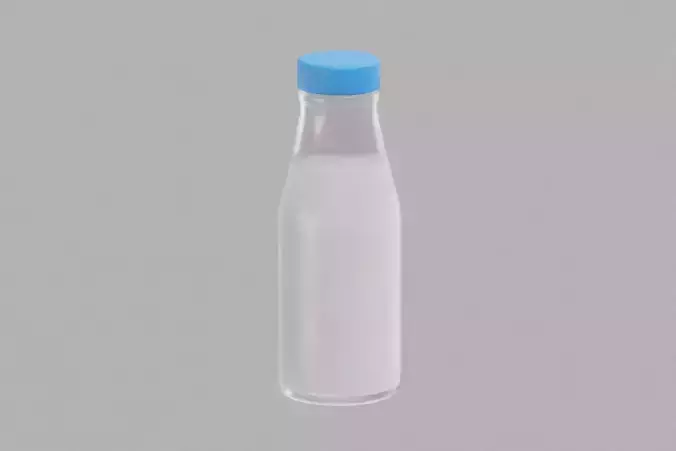 Milk Glass Bottle