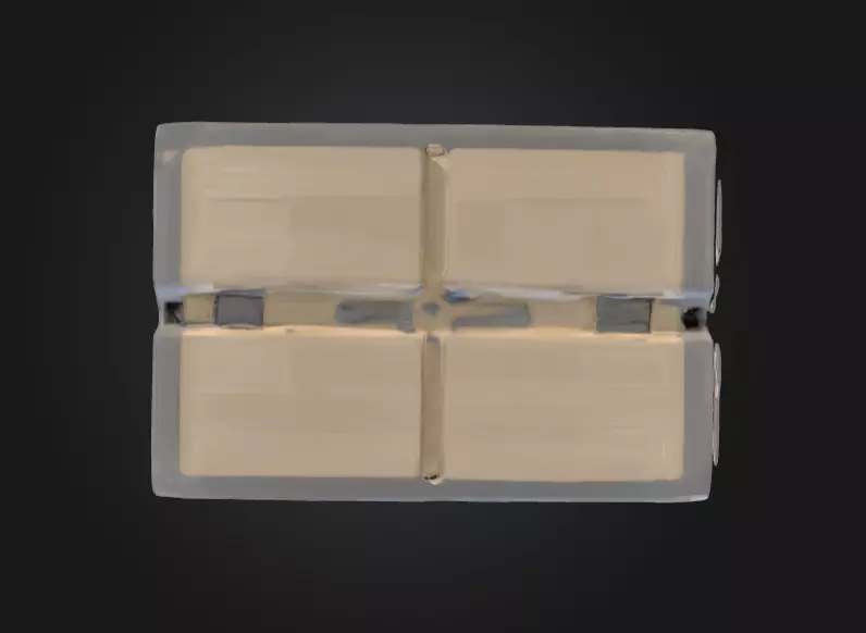 Wooden Beer Crate with Bottle Low-poly 3D model_9