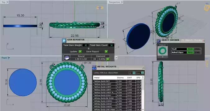 Classic Gold Pendant with Coral Stone and Diamonds Model jp0303