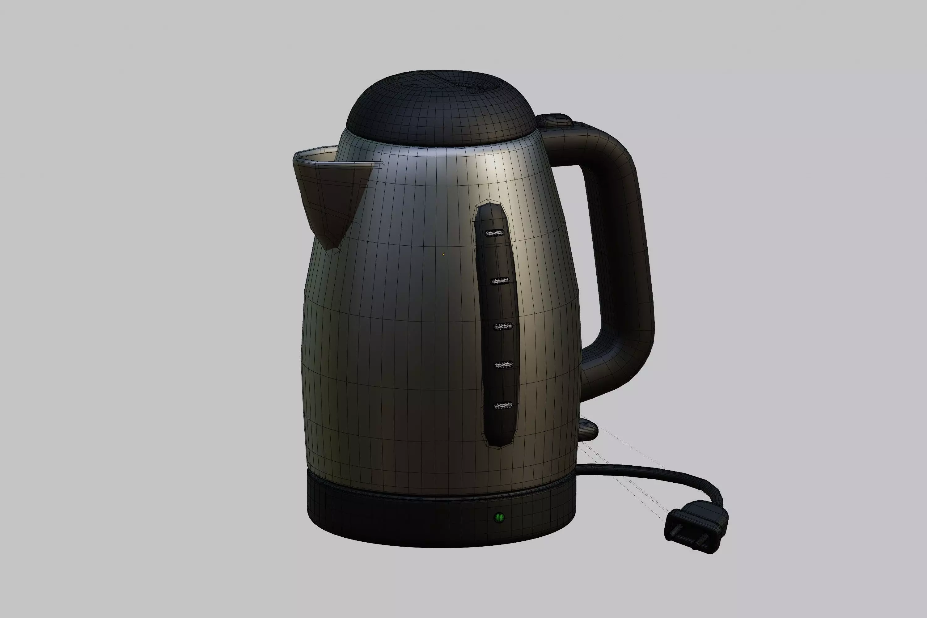 Electric Kettle Low-poly 3D model_7