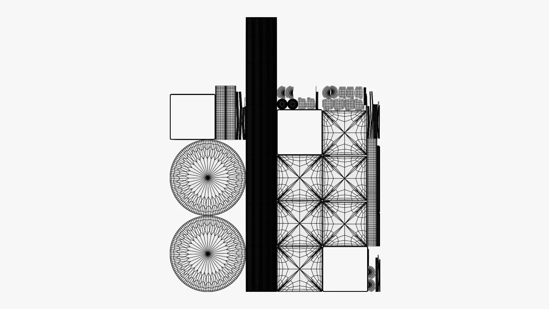 Traffic Light - Geometry Only No Textures No Materials 3D model_7