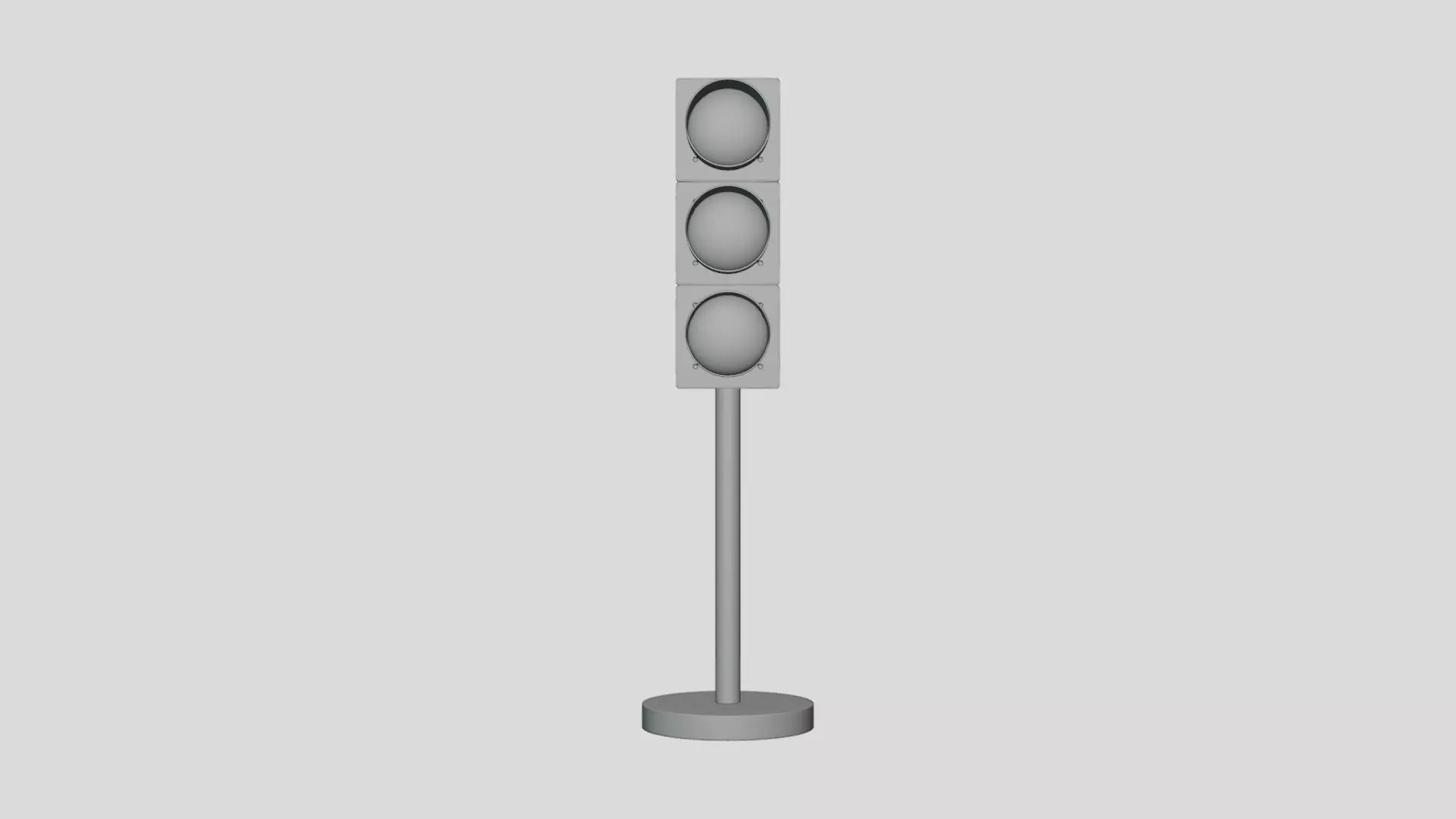 Traffic Light - Geometry Only No Textures No Materials 3D model_0