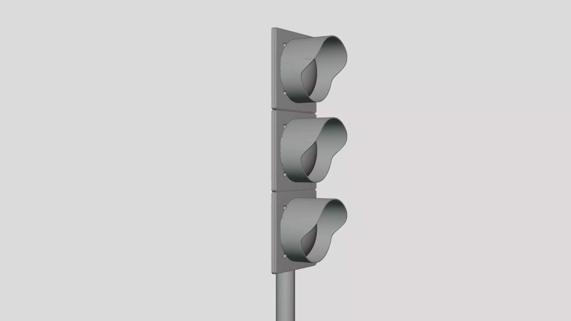Traffic Light - Geometry Only No Textures No Materials 3D model_3